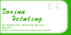 dorina helmling business card